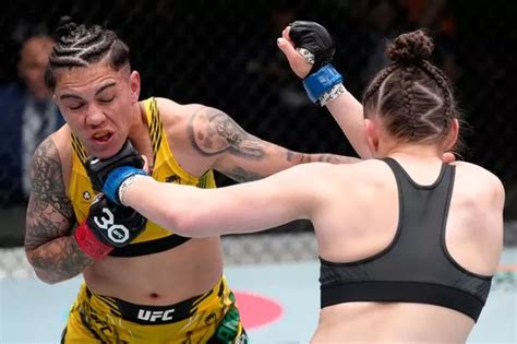 jessica andrade nip slip|UFC star blames her breast falling out of sports bra for shock loss